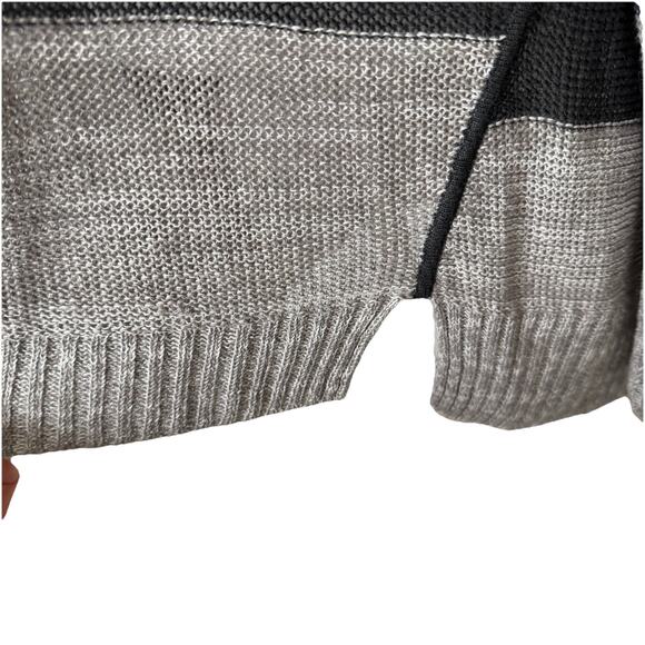 Eileen Fisher Woman Plus Size 2X Knit Sweater Tunic Organic Linen Popover Gray - Picture 10 of 12